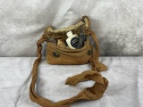 Antique Pouch with Gun Items