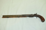 Unknown   Percussion Pistol  Cal Aprox.  .40  12.5” Barrel