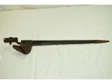 Unknown Maker  Bayonet & Scabbard only,  Fits springfield Musket