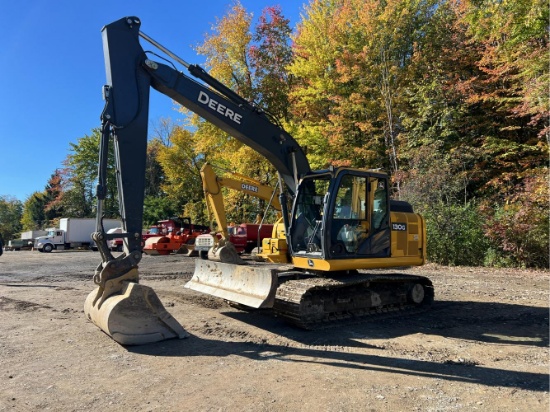 2020 JD 130G crawler excavator showing 4,269 hrs