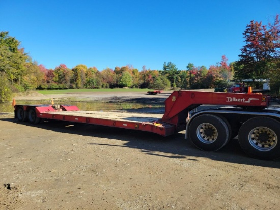 1990 Talbert detachable gooseneck equipment trailer