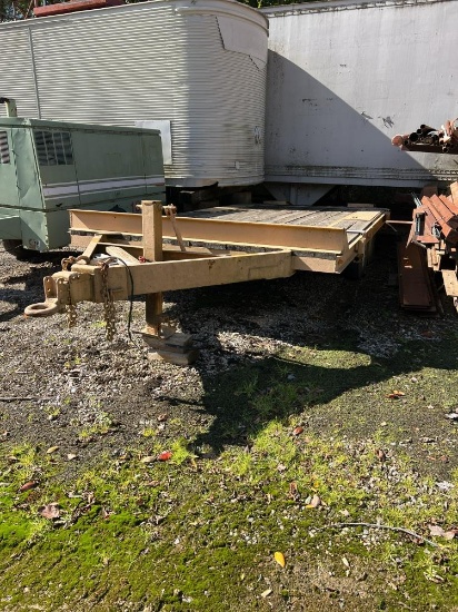 homemade double axle trailer