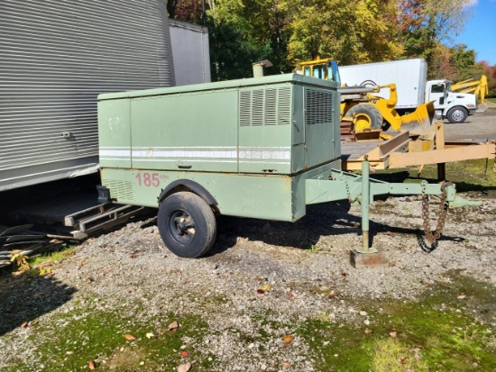 Gardener-Denver 185CFM air compressor with (2) jack hammers & hoses