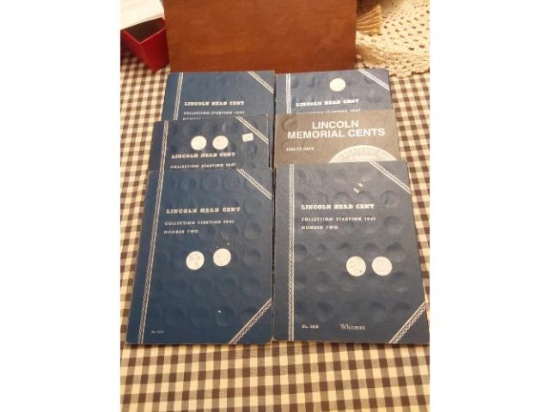 LINCOLN CENT SETS IN FOLDERS