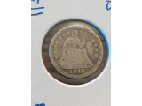 1840 SEATED HALF DIME