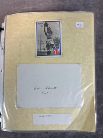 (100+) Women's Baseball Autographs - Last Name Starts with "A-E"