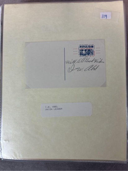(90+)Political Autographs - Last Name Starts with "A" & "B"