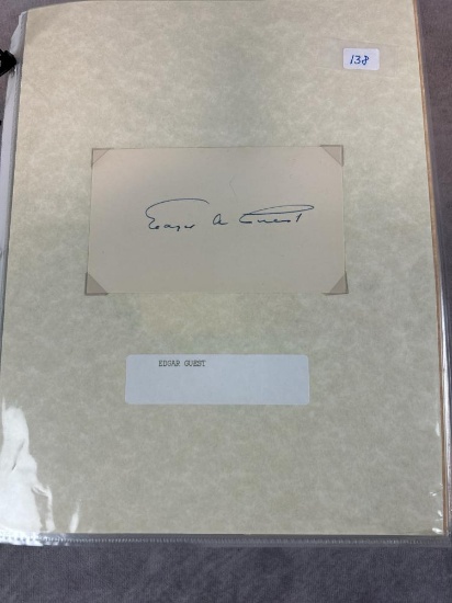 (90+) Author Autographs - Last Name Starts with "G-H"