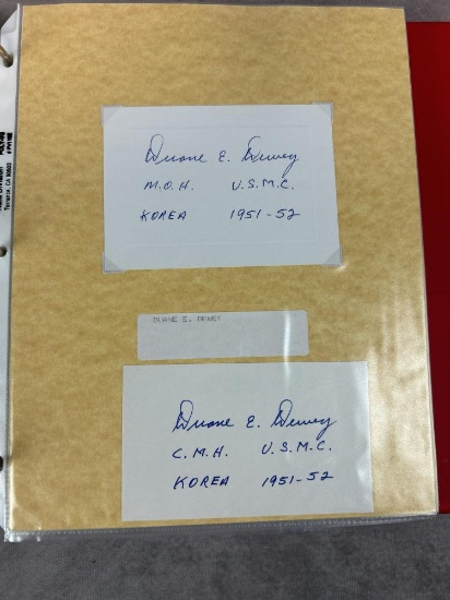 (70+)Medal of Honor Autographs - Last Name Starts with "D-H"