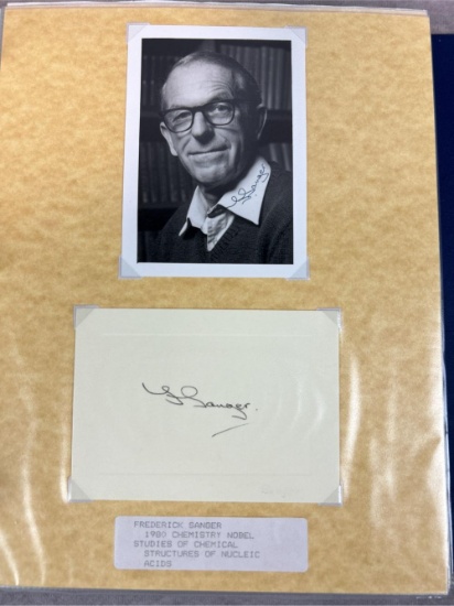 (80+) Noble Prize  Autographs - Last Name Starts with "S"