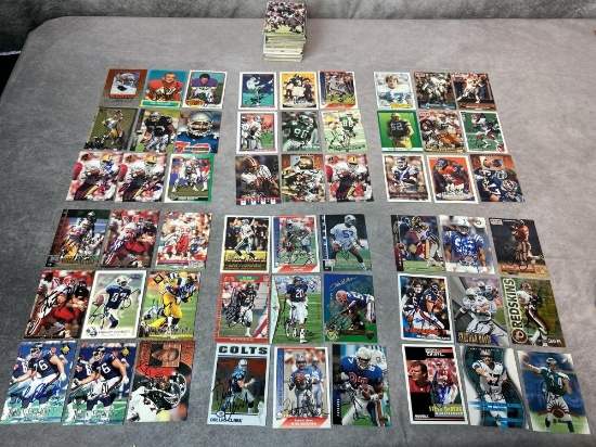 (225+) Signed Football Cards