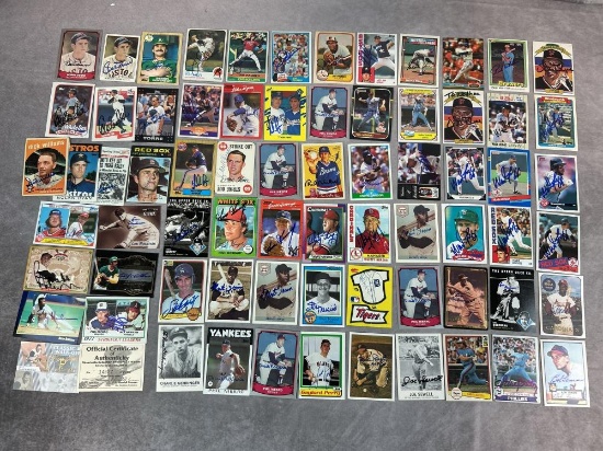 (70+) Signed Baseball Hall of Fame Cards