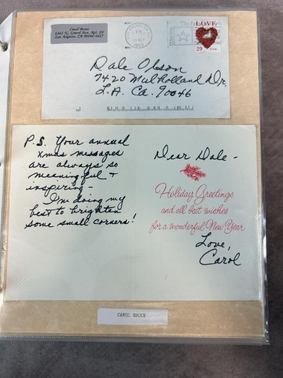 (60+) Entertainer/Celebrity Autographs - Last Name Starts with "B"