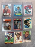 (9) Signed Football Hall of Fame Football Cards