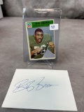 1966 Philadelphia Bob Brown Signed Rookie Card  & Cut