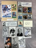 (21) Signed Football Items - Bo Schembechler, Roger Brown, Landry, Starr & Others