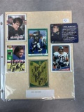 (6) Steve McMichael Chicago Bears Signed Cards
