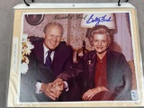 (28) Signed Gerald Ford & Betty Ford Photos & Cuts