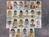 (21) Signed Baseball Hall of Fame Postcards
