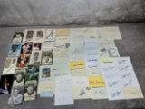 (65+) Signed Baseball Cuts and Small Photos