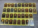 (35) Signed Baseball Hall of Fame Plaque Cards
