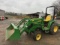 John Deere 3120 hydrostat tractor w/300x loader & bucket