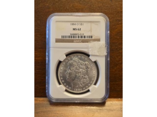 1884O MORGAN DOLLAR NGC MS62