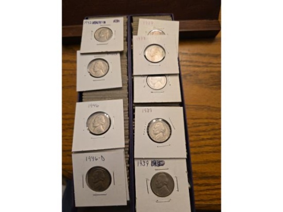 APPROXIMATELY 150 ASSORTED EARLY JEFFERSON NICKELS
