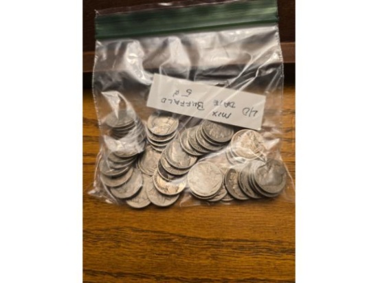 40 MIXED BUFFALO NICKELS