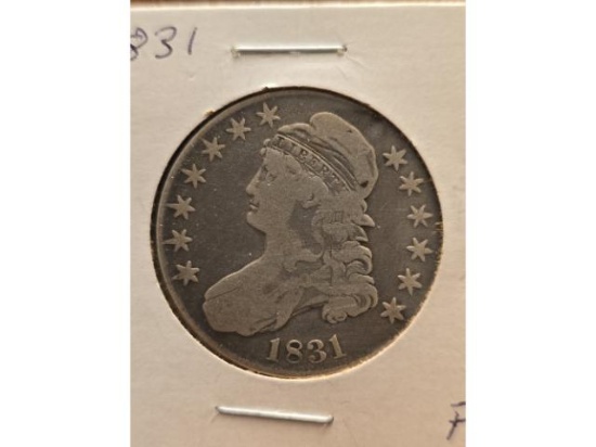 1831 BUST HALF F