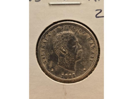 1883 HAWAII QUARTER XF