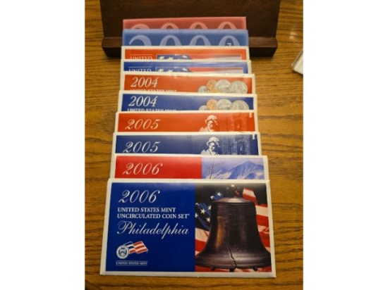 2000,03,04,05,06 U.S. MINT SETS