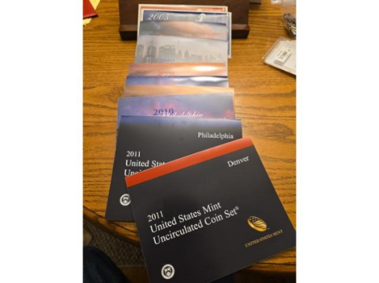 2005,07,09,10,11 U.S. MINT SETS