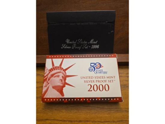 1996,2000 SILVER PROOF SETS