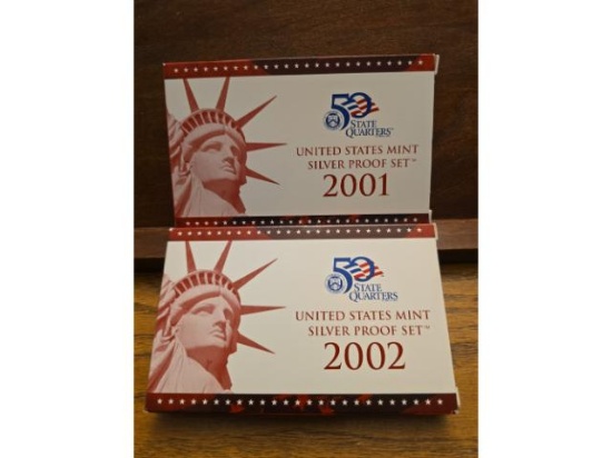 2001,02 SILVER PROOF SETS