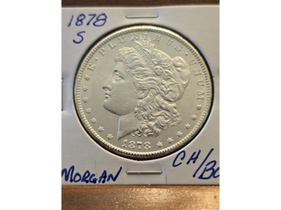 1878S MORGAN DOLLAR CHOICE BU