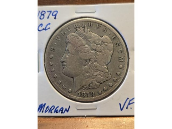 1879CC CAPPED-CC MORGAN DOLLAR VF