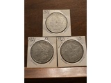 1921P,D,S MORGAN DOLLARS