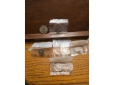 $1.30 IN U.S. SILVER COINS AND 1986 STATUE OF LIBERTY COM. HALF
