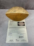 1970 Pro Bowl signed football w/ 30 signatures (many HOFers), full letter JSA