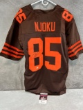 David Njoku Cleveland Browns signed jersey, JSA