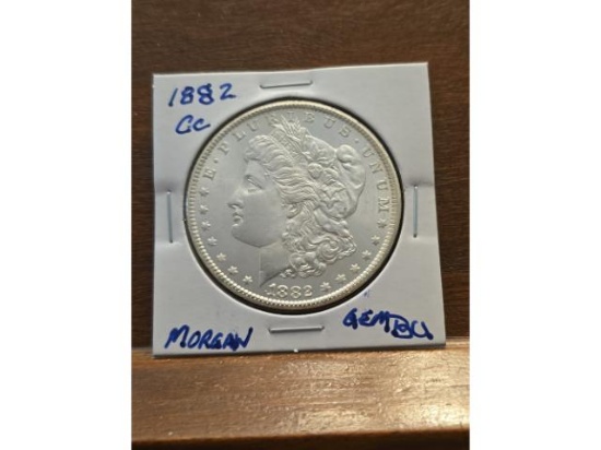 1882CC MORGAN DOLLAR GEM BU
