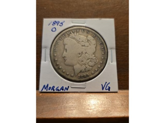 1895O MORGAN DOLLAR VG