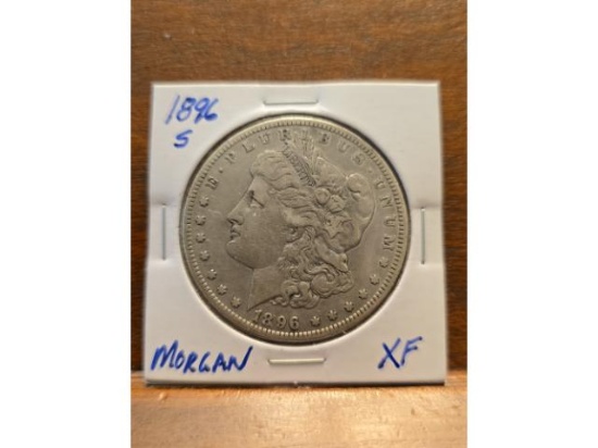 1896S MORGAN DOLLAR XF