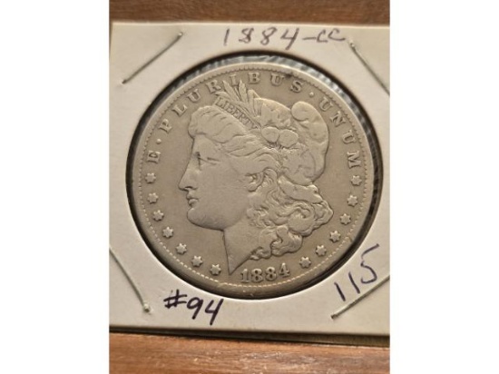 1884CC MORGAN DOLLAR F