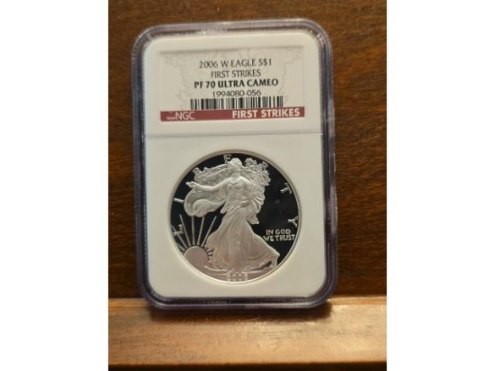 2006W SILVER EAGLE NGC PF70 ULTRA CAMEO