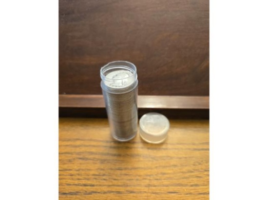 ROLL OF 40 SILVER WASHINGTON QUARTERS