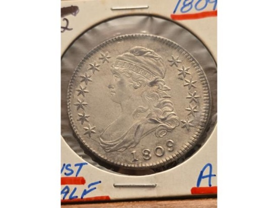 1809 BUST HALF AU