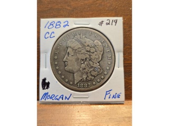 1882CC MORGAN DOLLAR F