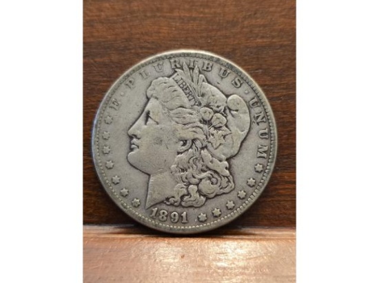 1891CC MORGAN DOLLAR VF